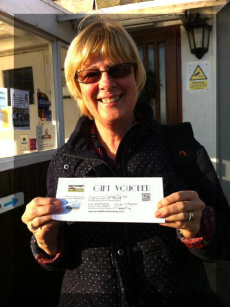 One of our happy voucher recipients